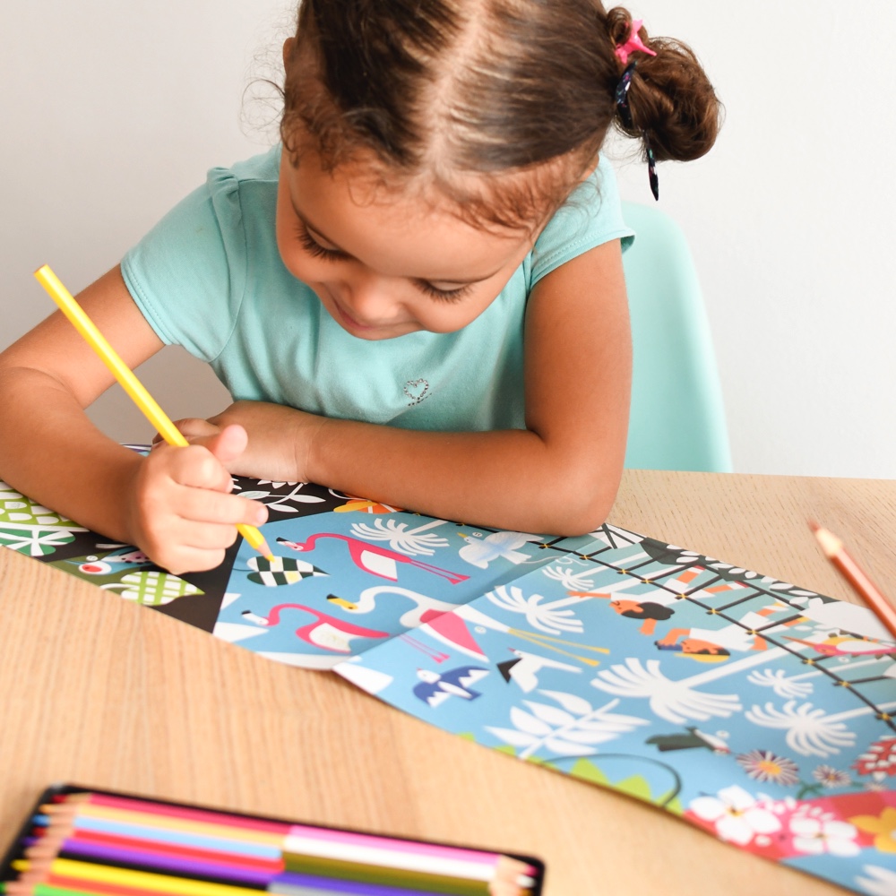 Poppik Poster zum Ausmalen Regenwald ab 5 Jahren Poppik Poster zum Ausmalen Regenwald ab 5 Jahren