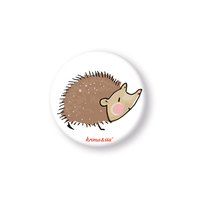 krima & isa Button zum Anstecken Igel