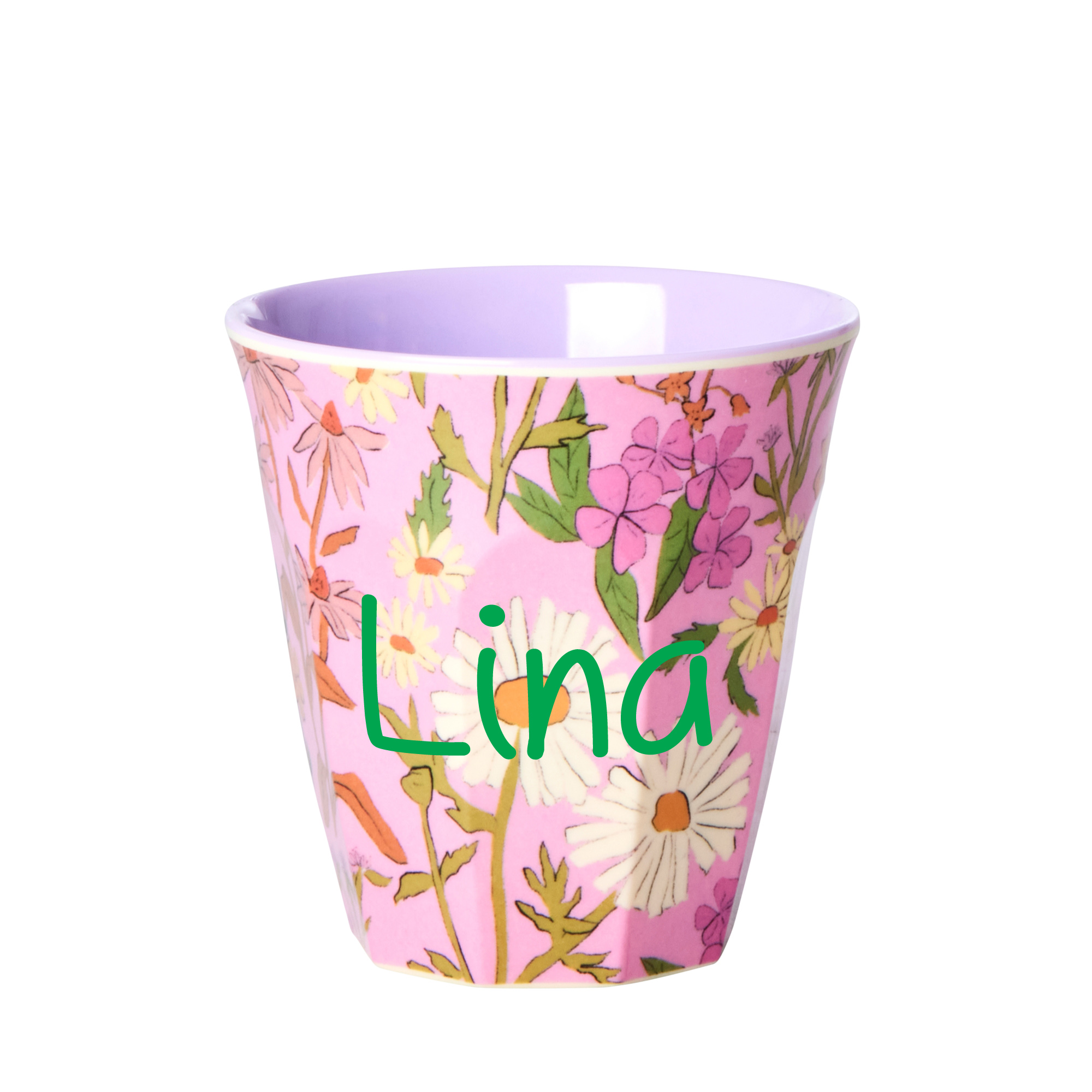 Elfenstall Rice Becher mit Wunsch-Namen personalisiert Medium Daisy Dearest