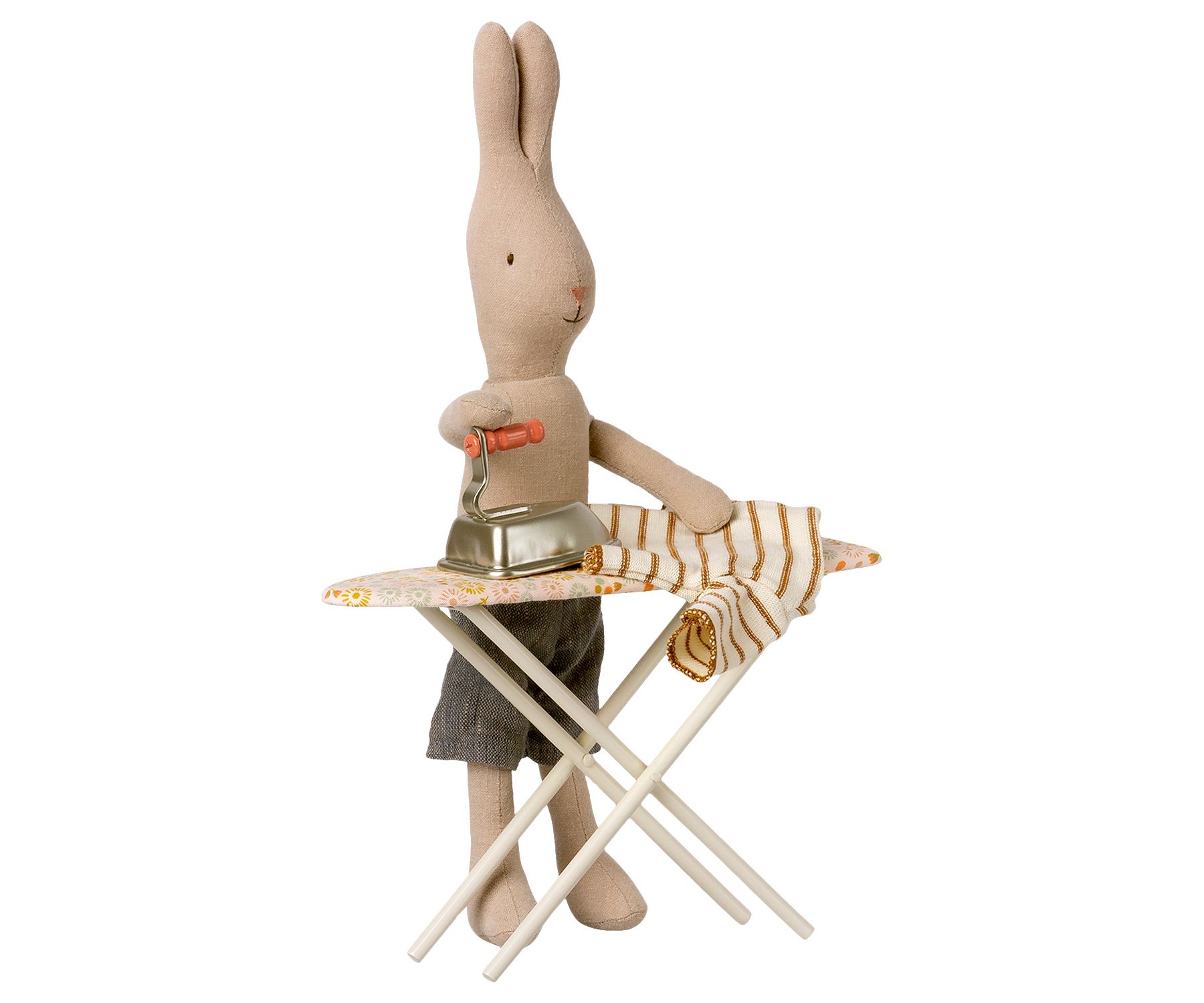 Maileg Bügelbrett und Bügeleisen für das Puppen-Haus Blumenmotiv