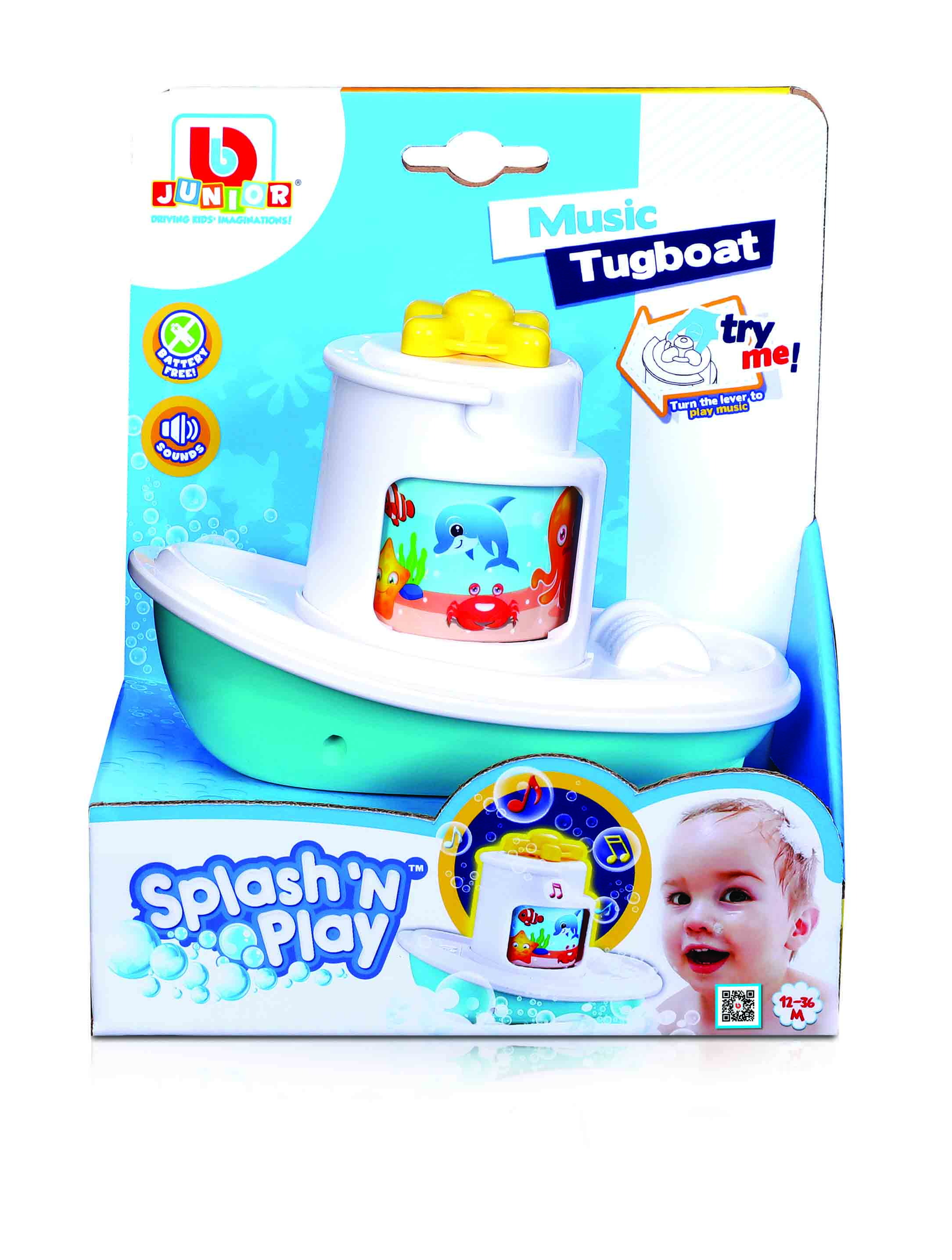 BB Junior Splash´N Play Music Tugboat 15 cm Badespielzeug BB Junior Splash´N Play Music Tugboat 15 cm Badespielzeug