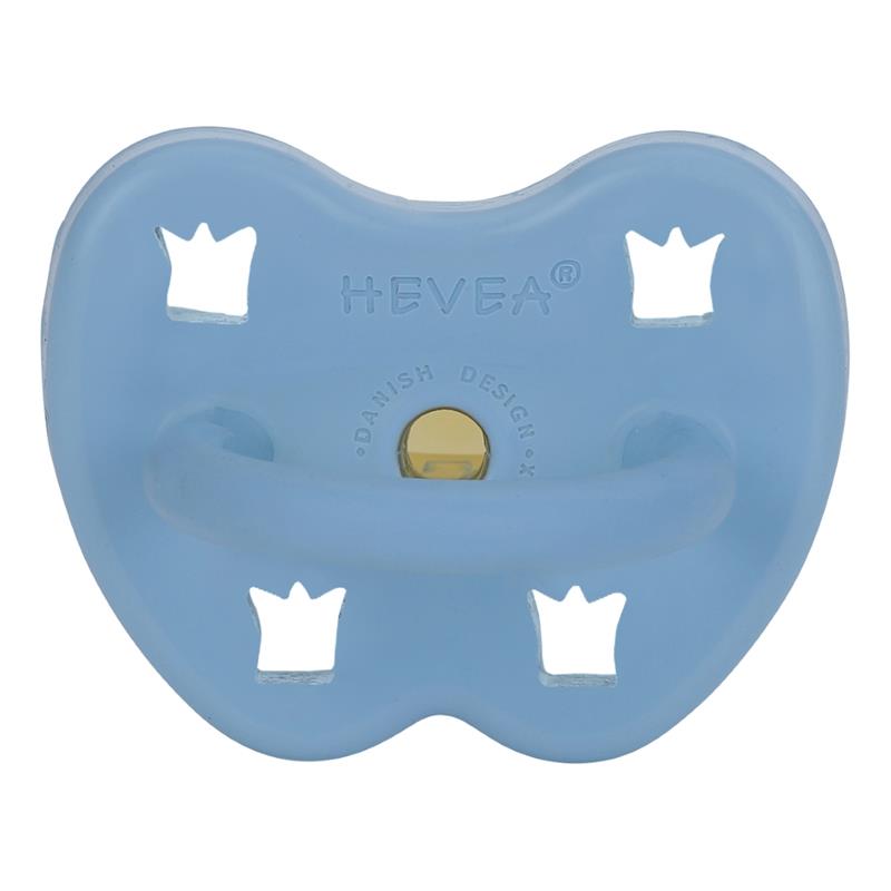 Hevea Schnuller Kautschuk Krone ab 3 Monate Skye Blue kiefergerecht Hevea Schnuller Kautschuk Krone ab 3 Monate Skye Blue kiefergerecht