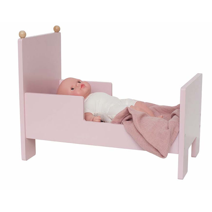 JaBaDaBaDo Puppenbett aus Holz in Pink