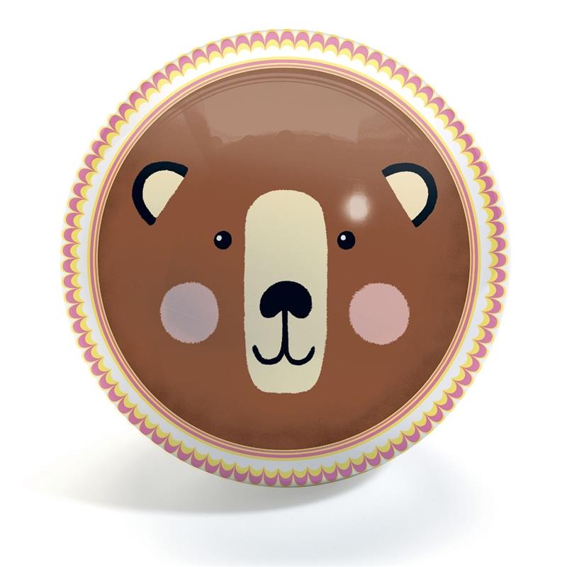 Djeco Ball Kinderball Spielball Motiv Bär und Fuchs 22 cm