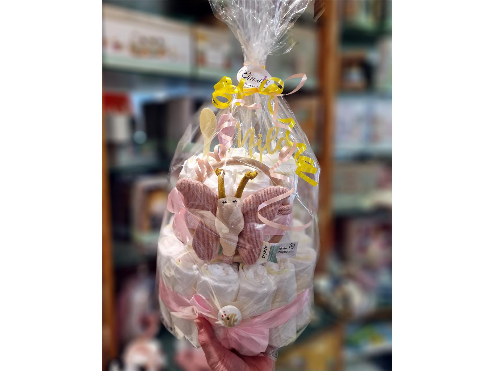 Elfenstall Windeltorte Pamperstorte Trixie Schmetterling