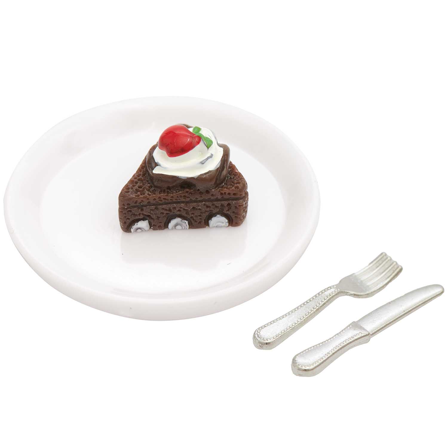 Rico Design Miniatur Schokotorte 4 teilig