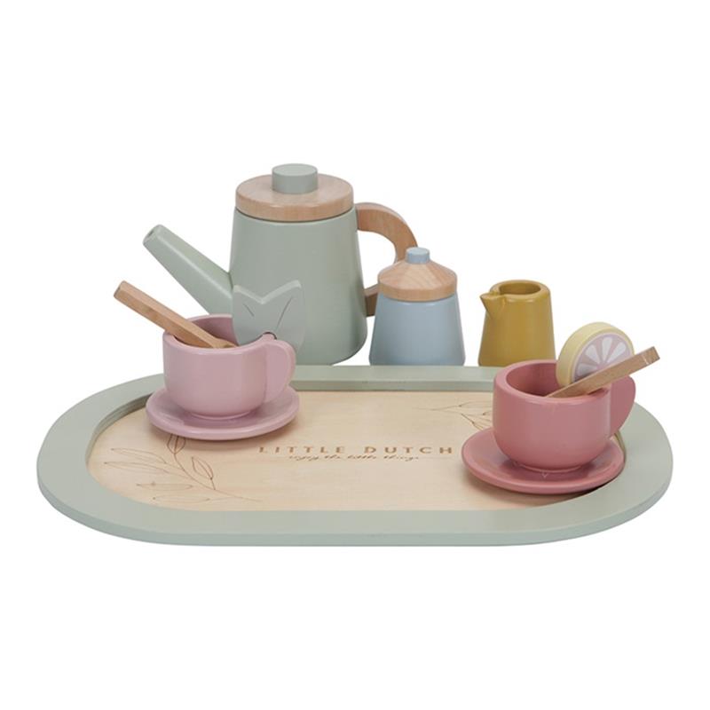 Little Dutch Tee-Set Puppenservice aus Holz mit Tablett