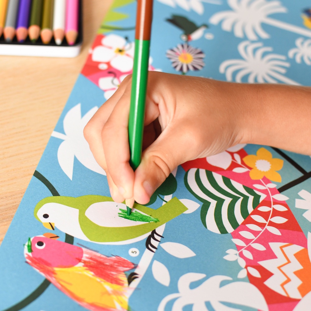 Poppik Poster zum Ausmalen Regenwald ab 5 Jahren Poppik Poster zum Ausmalen Regenwald ab 5 Jahren