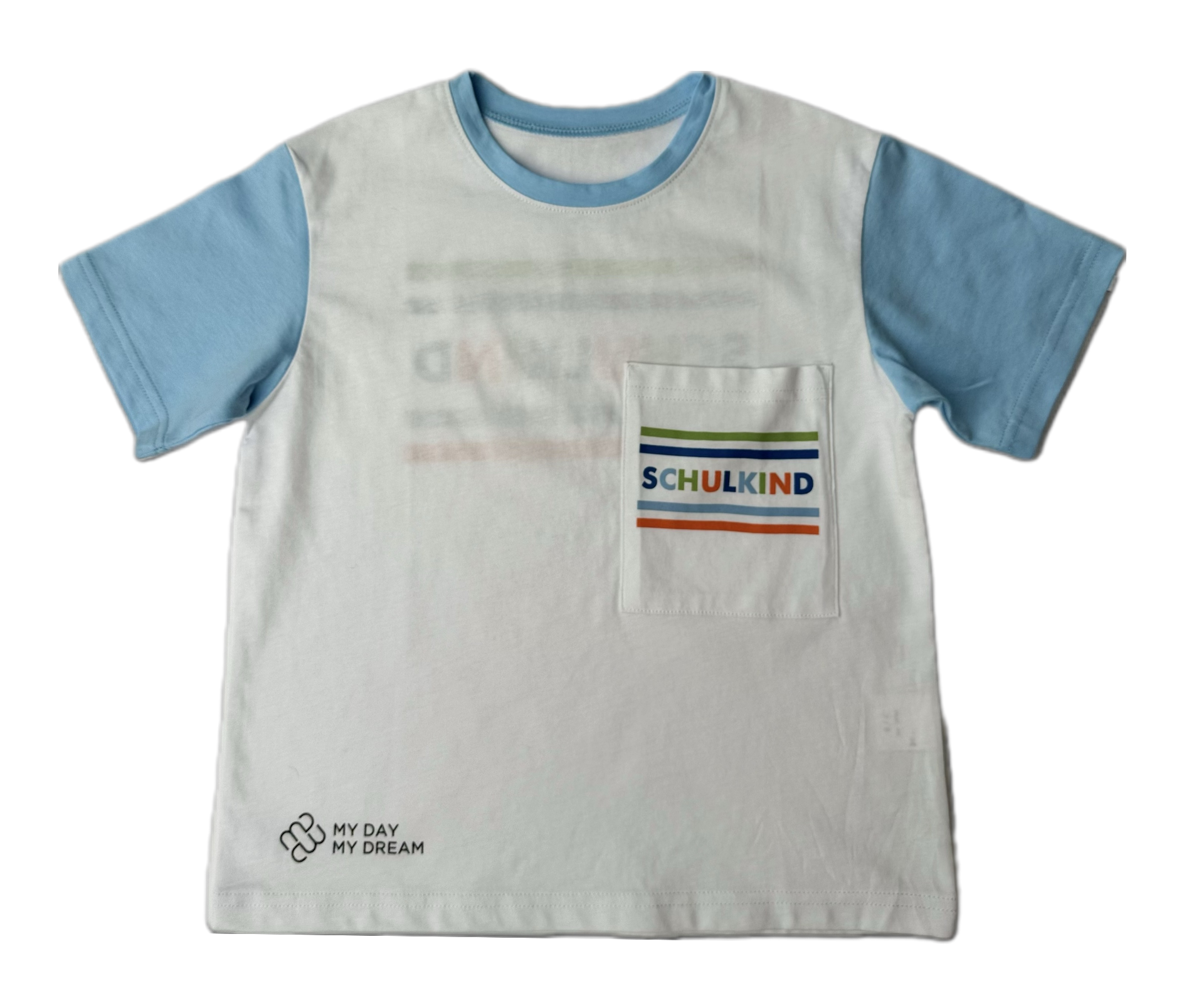 My Day My Dream T-Shirt Kindershirt Schulkind Hellblau