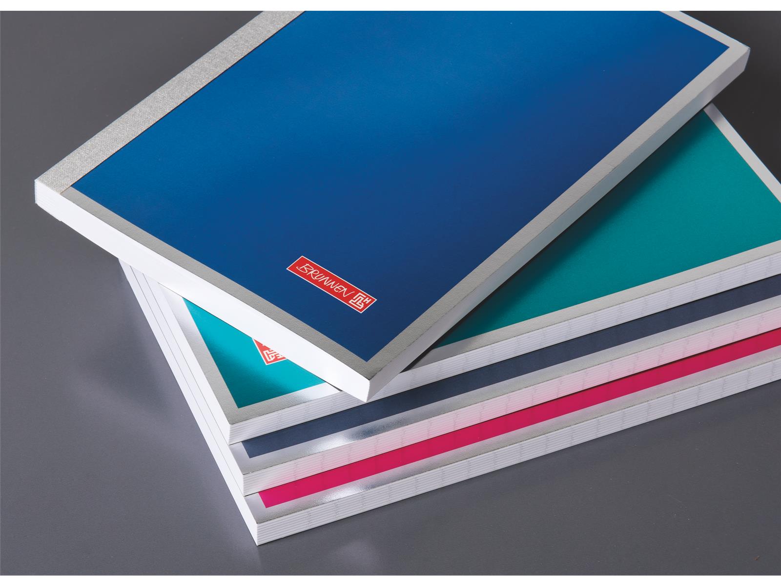 Brunnen Notizbuch A6 Metallic Din A6 unliniert sortiert