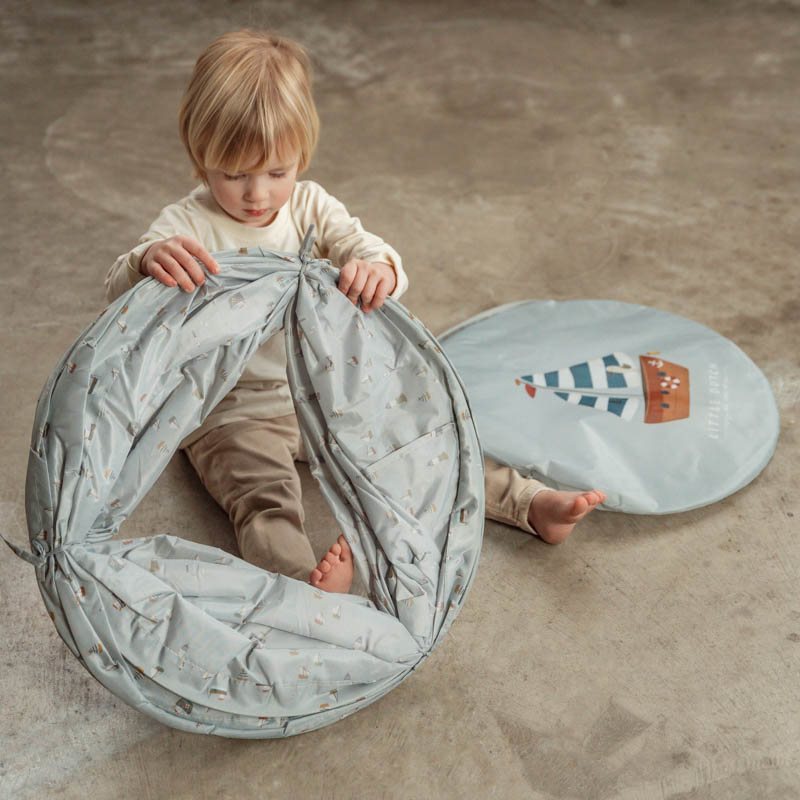 Little Dutch Spieltunnel Kriechtunnel Sailors Bay blau