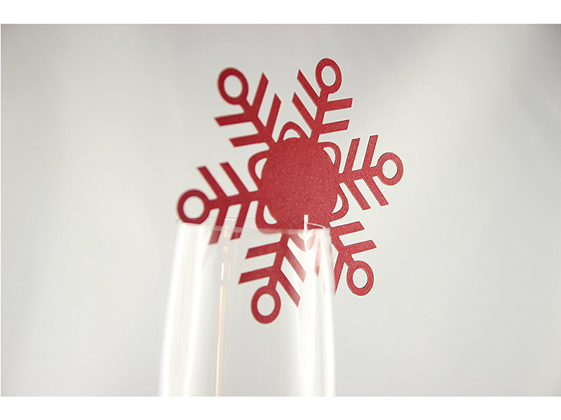 Elfenstall Namenskärtchen 10 Stück Eisblume Rot Elfenstall Namenskärtchen 10 Stück Eisblume Rot