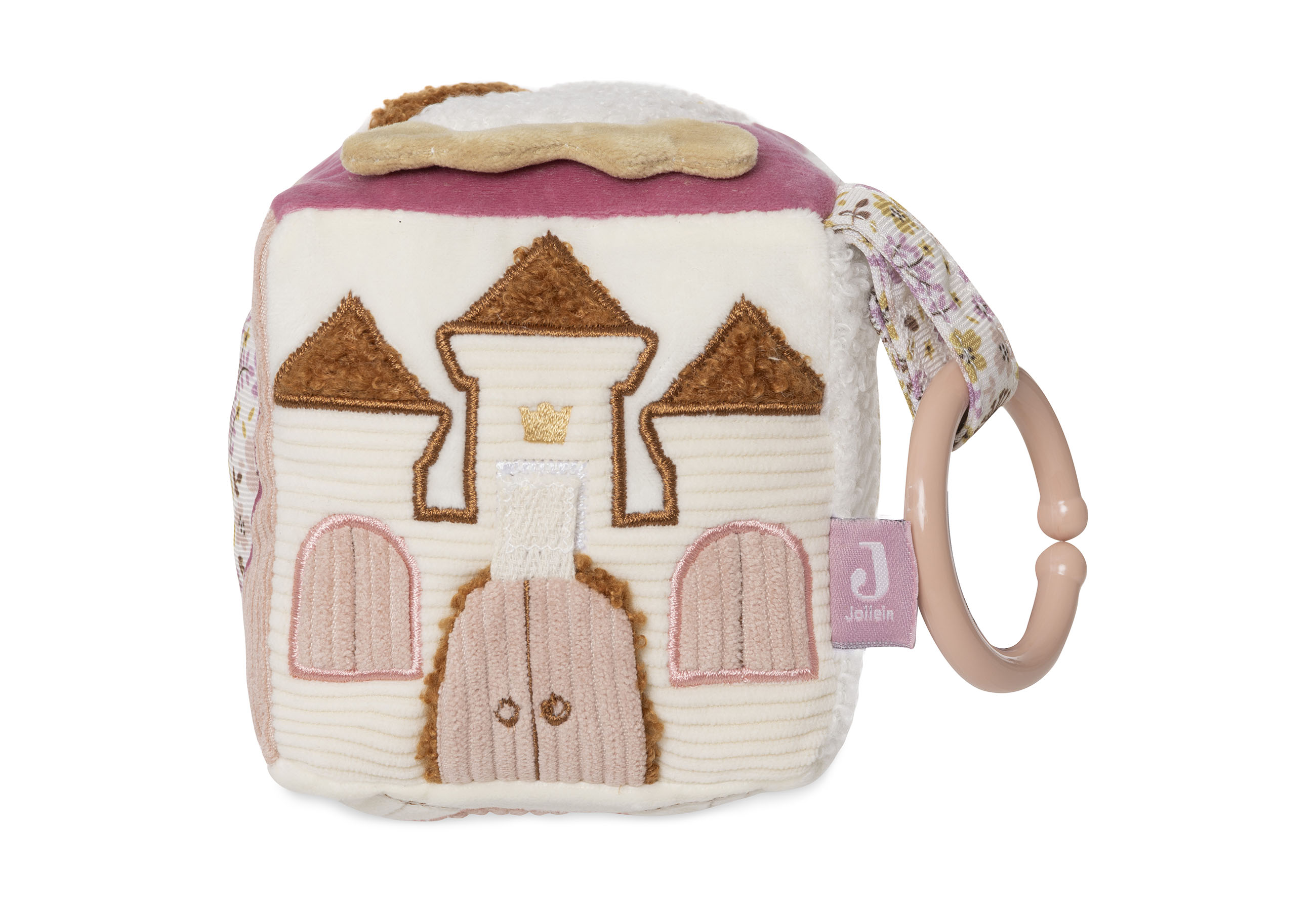 Jollein Aktivitäten-Würfel Stoffwürfel Flower Fairies