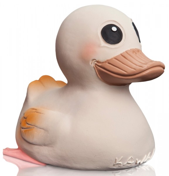 Hevea Bade- und Spielzeugente Kautschuk-Badeente KAWAN