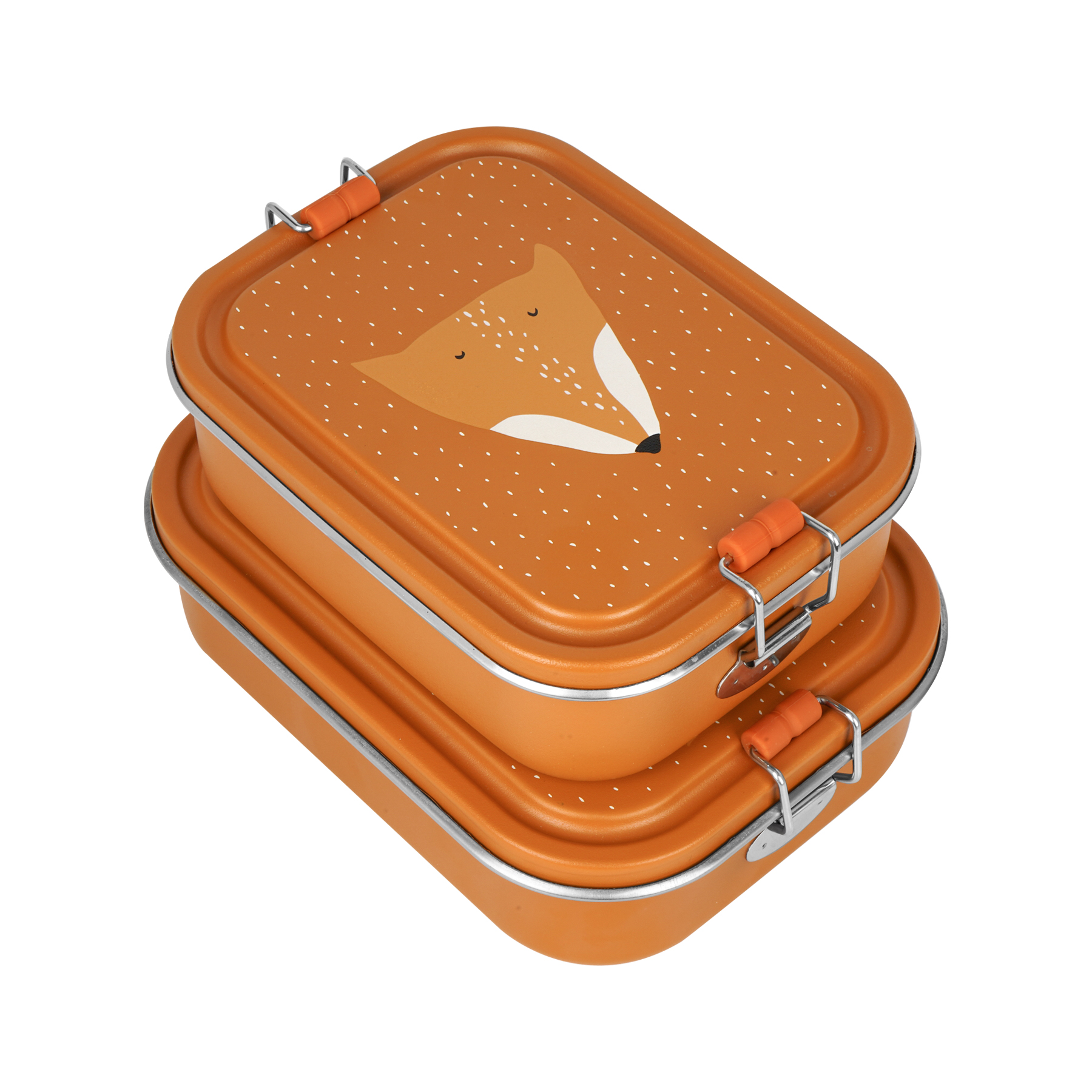 Trixie Brotdose Lunchbox aus Edelstahl Mr Fox Fuchs Orange Small