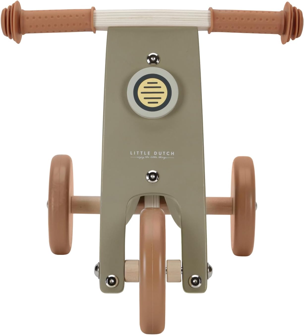 Little Dutch Dreirad aus Holz Holzdreirad olive grün Little Dutch Dreirad aus Holz Holzdreirad olive grün