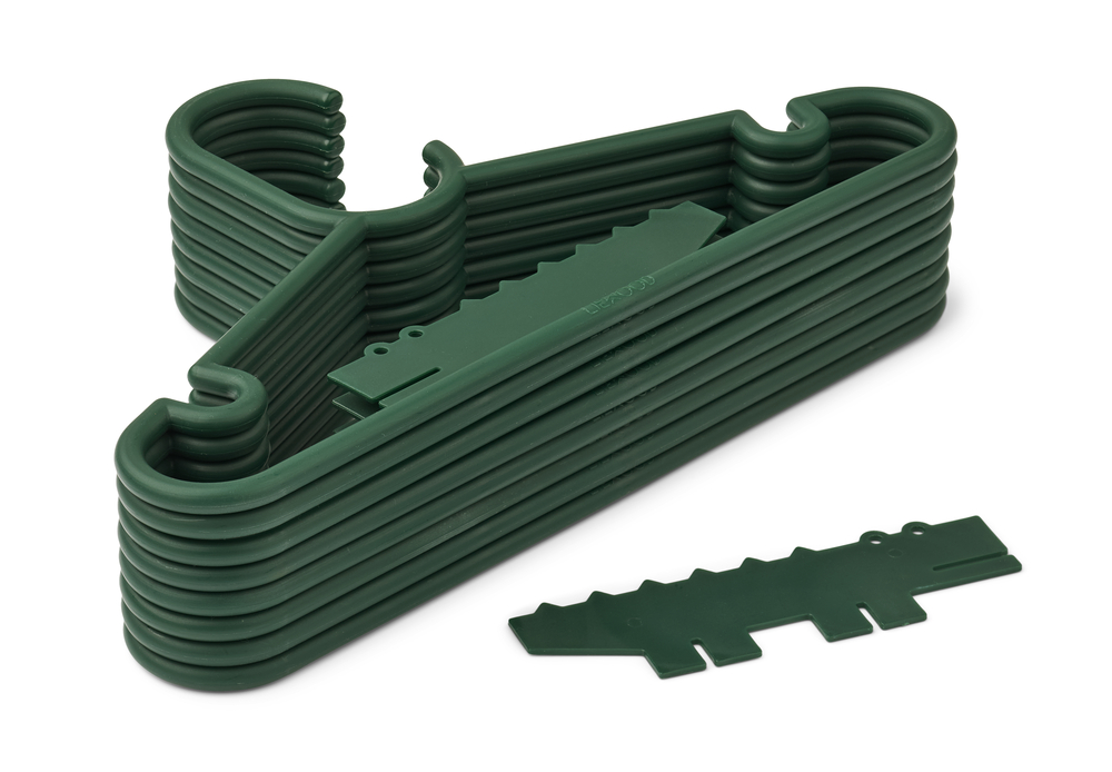 Liewood Kinderkleiderbügel Falton Hanger 8 Stück Krokodil Garden Green