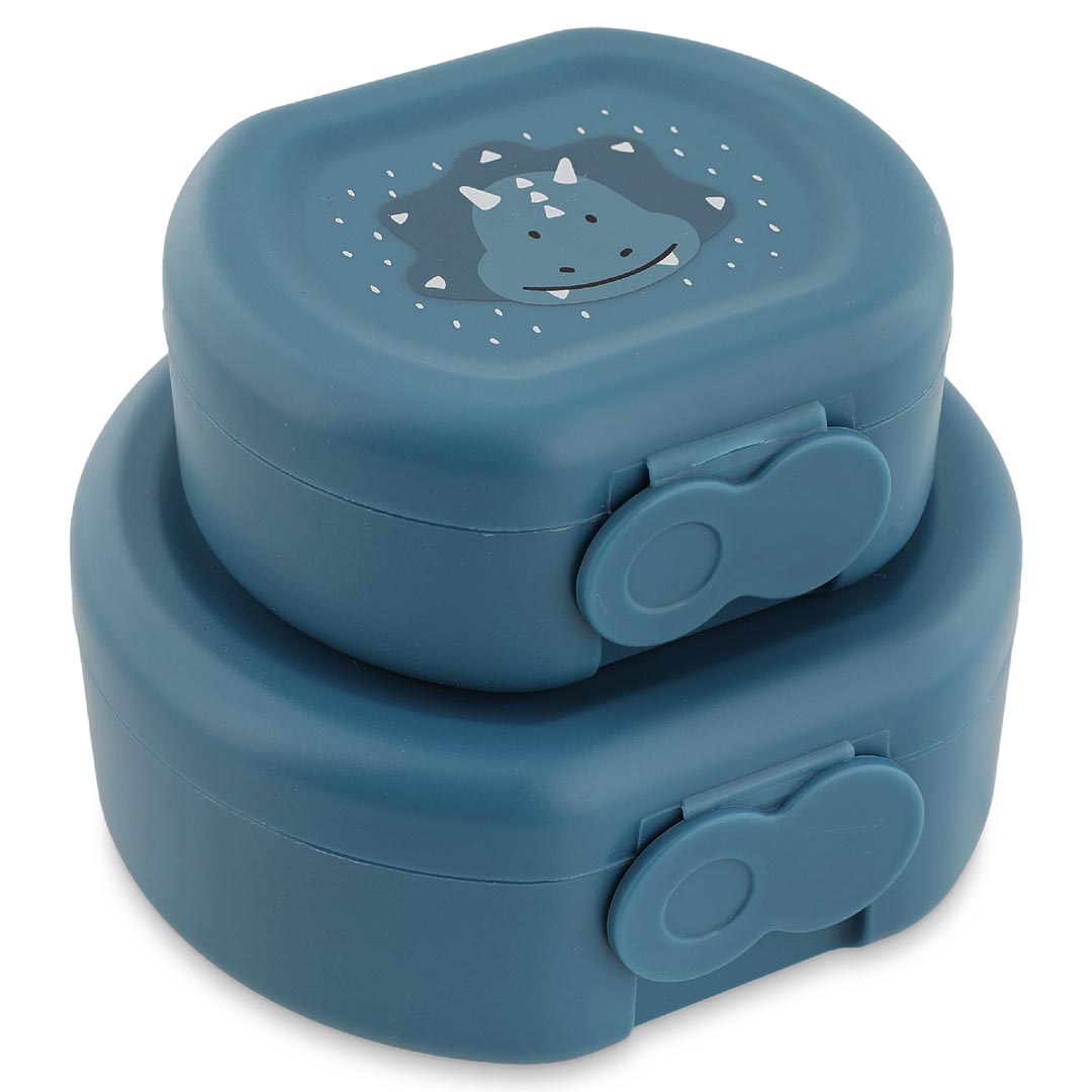 Trixie Baby Lunchbox Snackbox mit Clip 2er Set Mr Triceratops Dino Trixie Baby Lunchbox Snackbox mit Clip 2er Set Mr Triceratops Dino