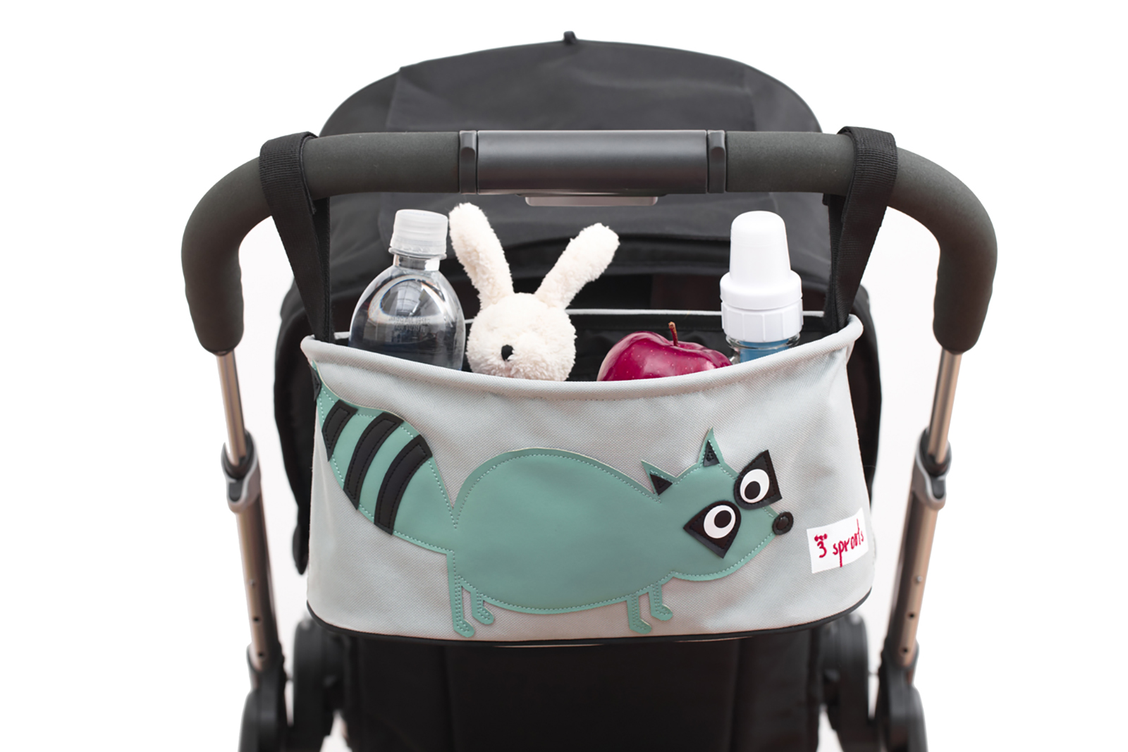 3 Sprouts Kinderwagentasche Kinderwagenorganizer Waschbär