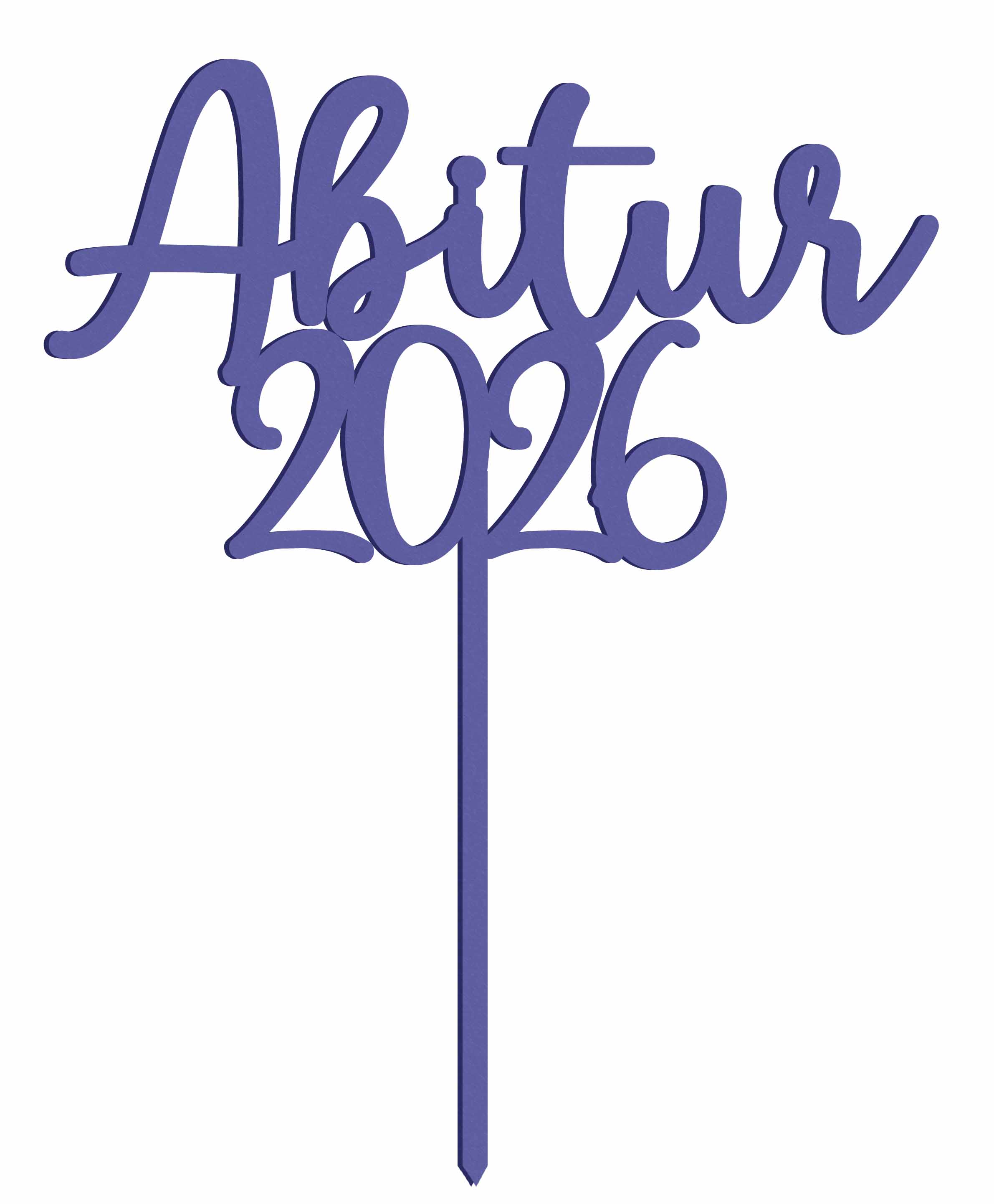 Cake-Topper Tortenstecker Acryl Abitur 2026