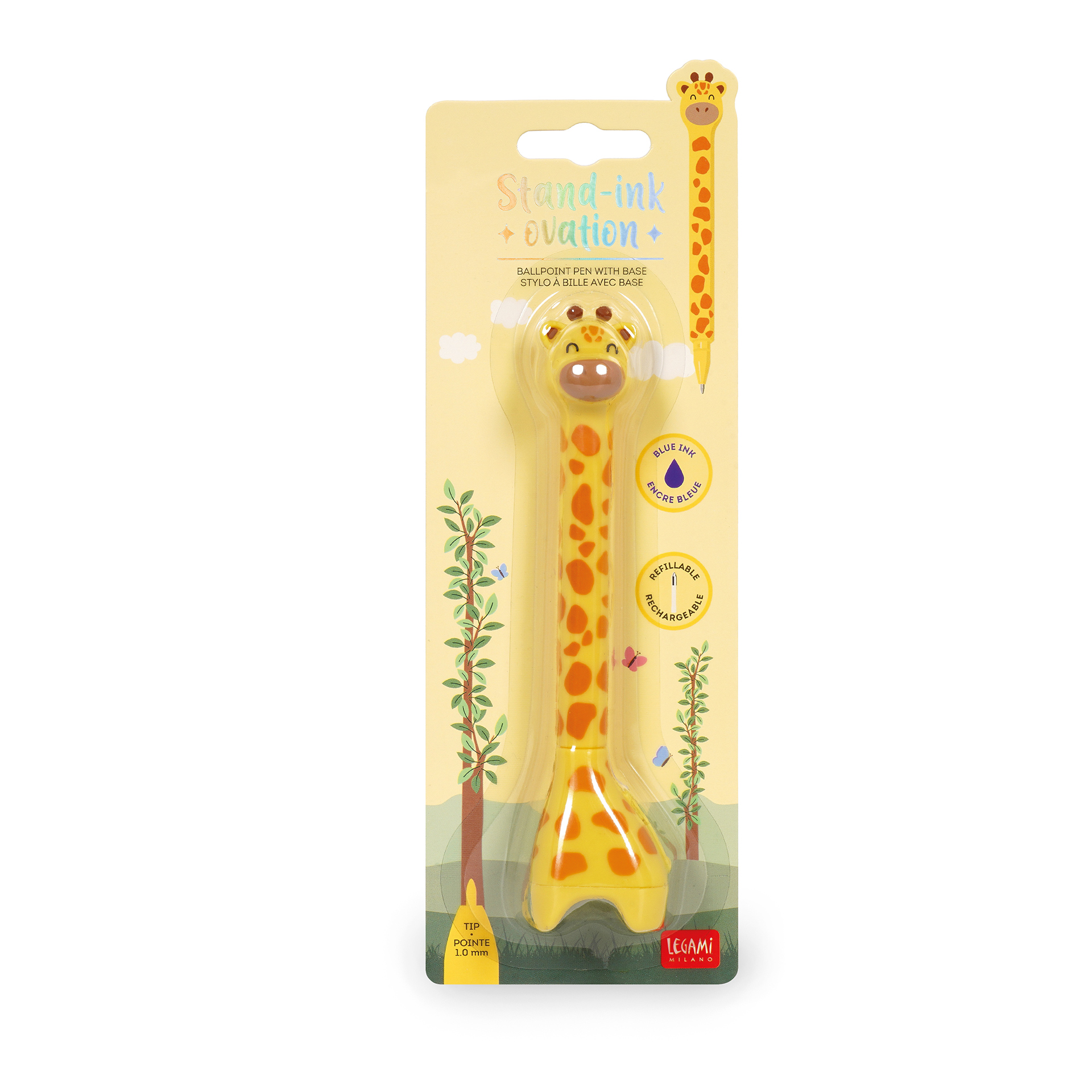 Legami Kugelschreiber mit Standfuß Stand-Ink Ovation Giraffe