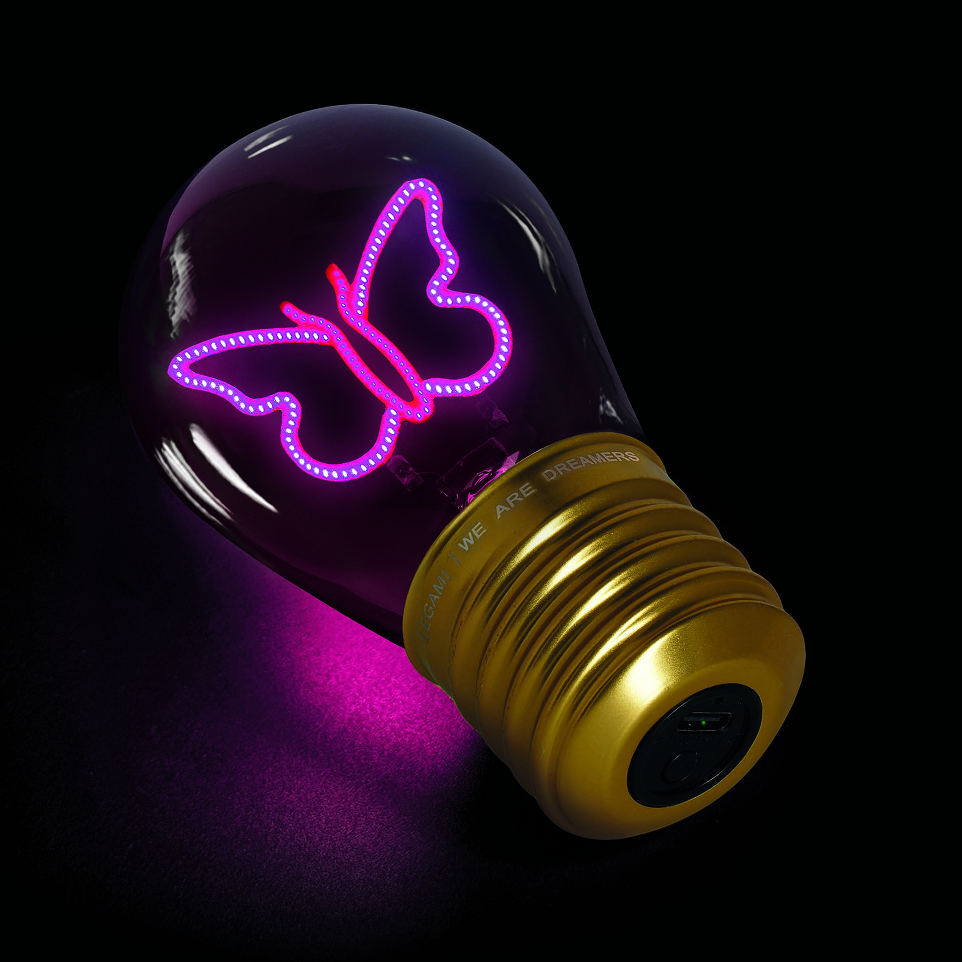 Legami Tischlampe in Glühbirnendesign Bulb Fiction Butterfly Schmetterling Legami Tischlampe in Glühbirnendesign Bulb Fiction Butterfly Schmetterling