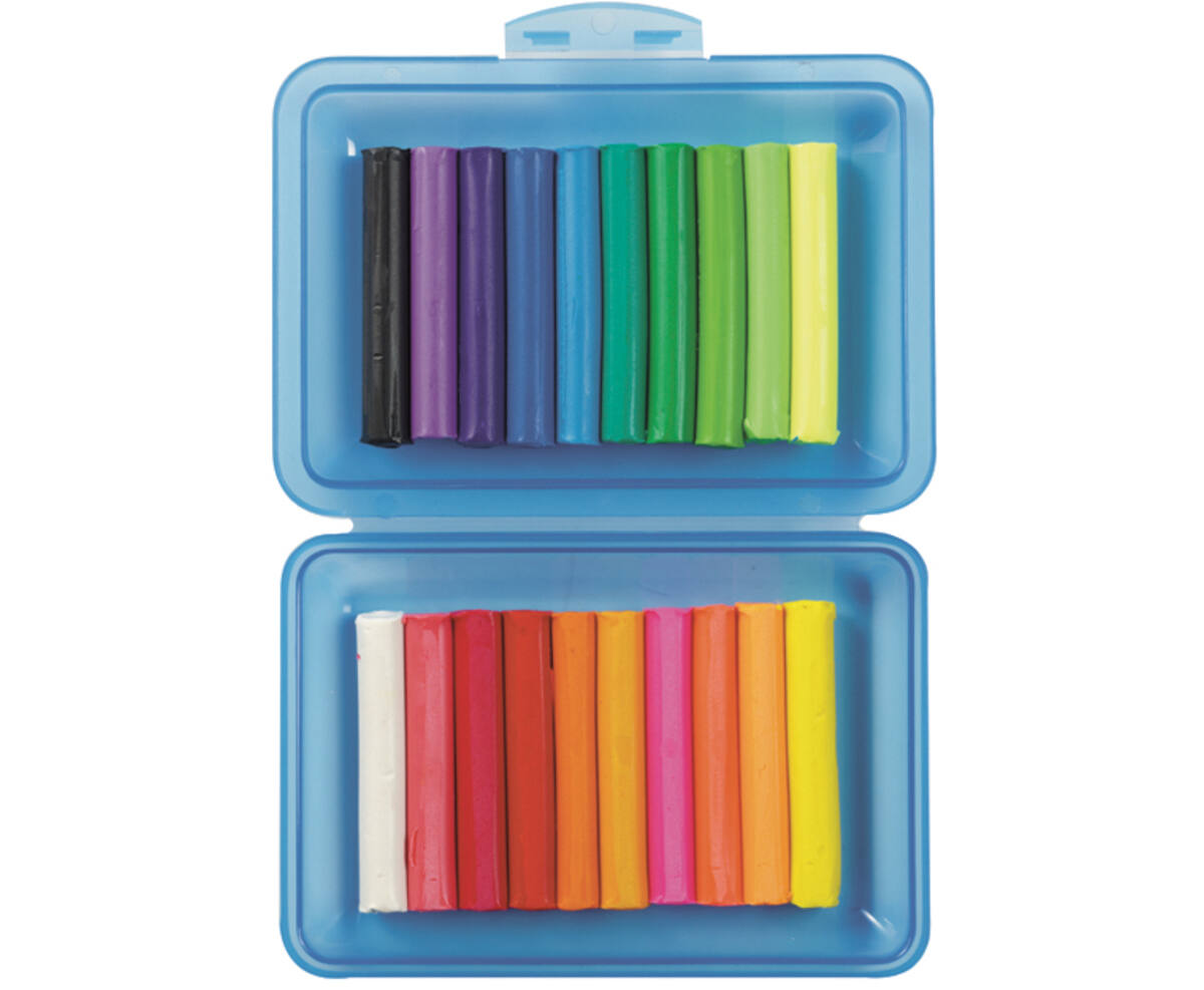 Stylex Knete Knetmasse in Schulbox 20 Stück