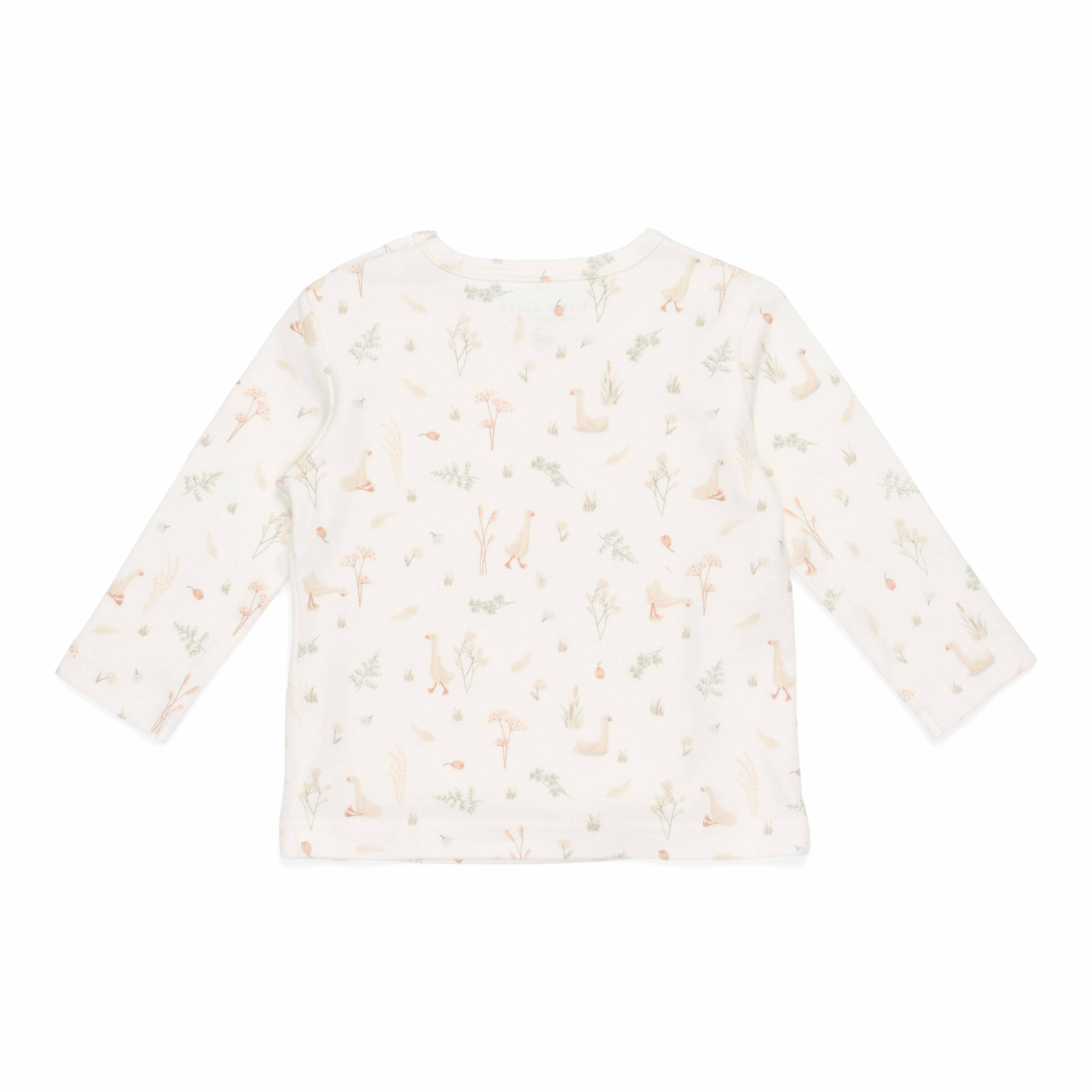 Little Dutch T-Shirt langärmlig Litte Goose kleine Gans weiß 62