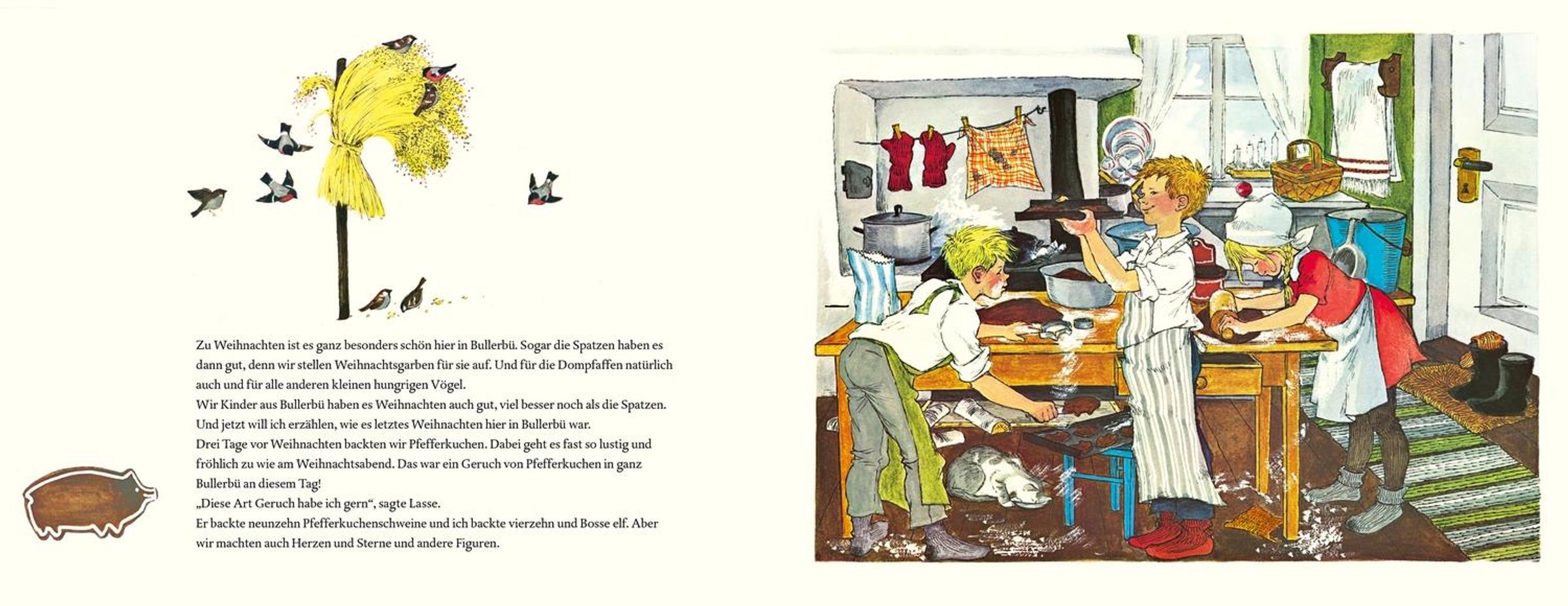 Weihnachten in Bullerbü mit Bilder von Ilon Wikland