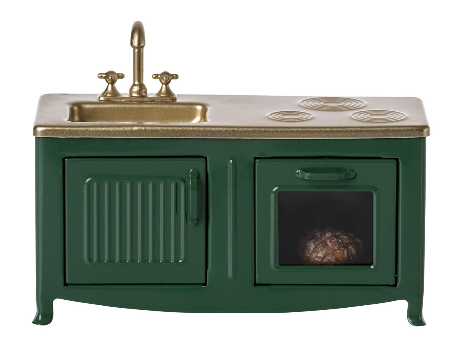 Maileg Küche Metallküche für das Puppenhaus Dunkelgrün