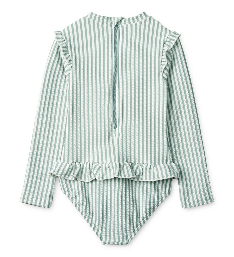 Liewood Sille Schwimmanzug Badeanzug Blue White 116 Liewood Sille Schwimmanzug Badeanzug Blue White 116
