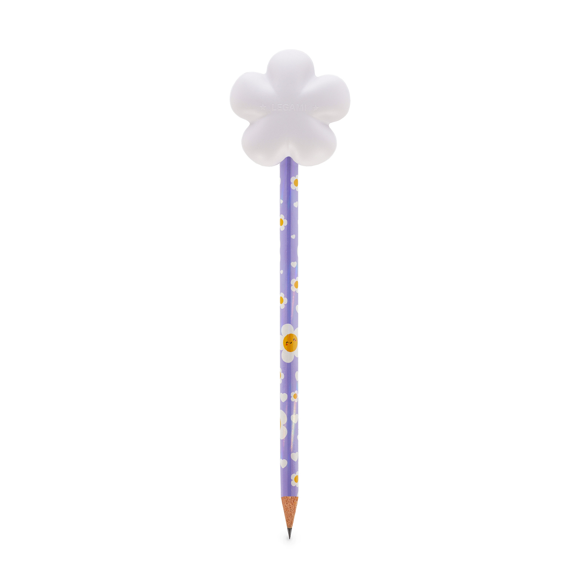 Legami Squeezies Anti-Stress-Bleistift Daisy Gänseblümchen