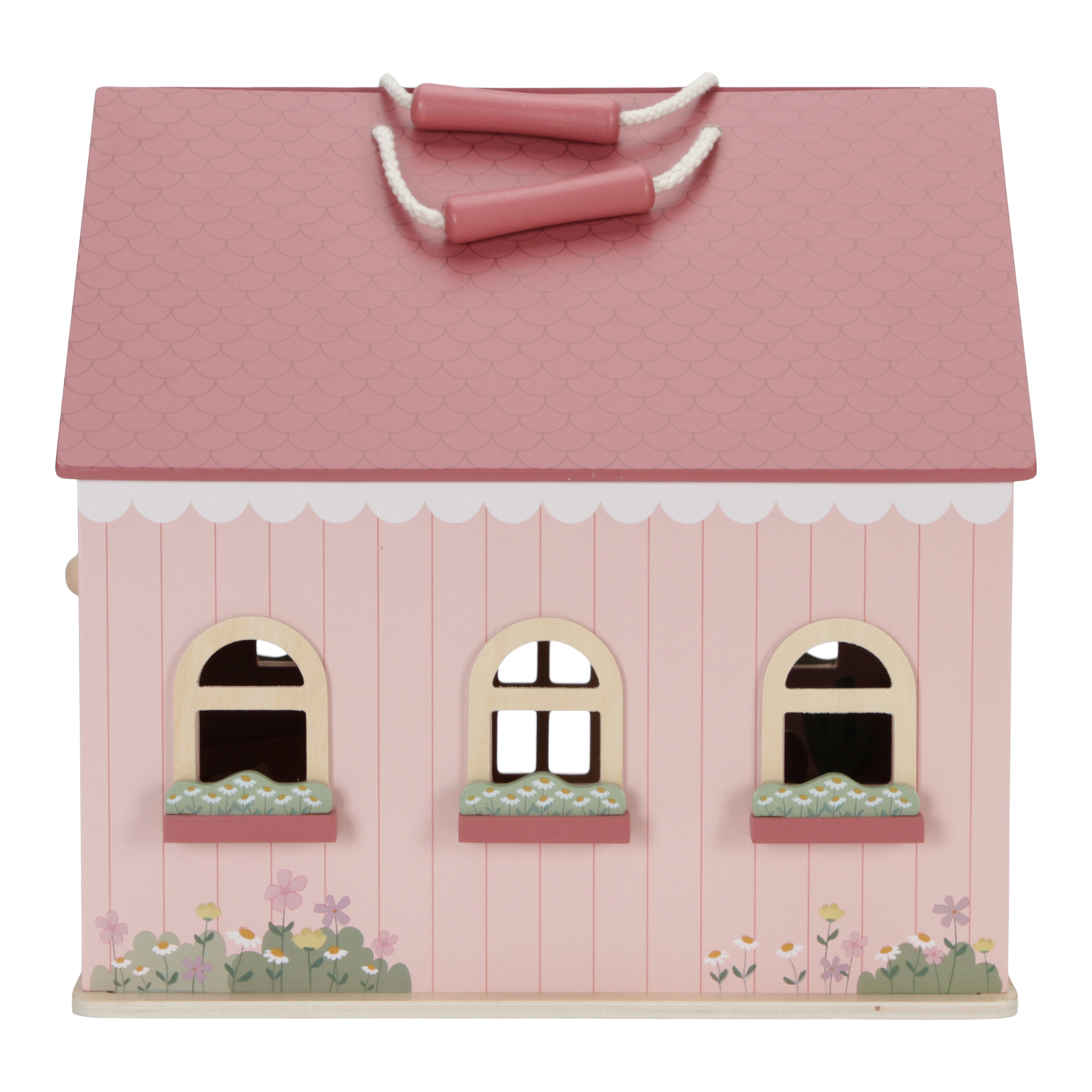 Little Dutch Tragbares Puppenhaus aus Holz pink