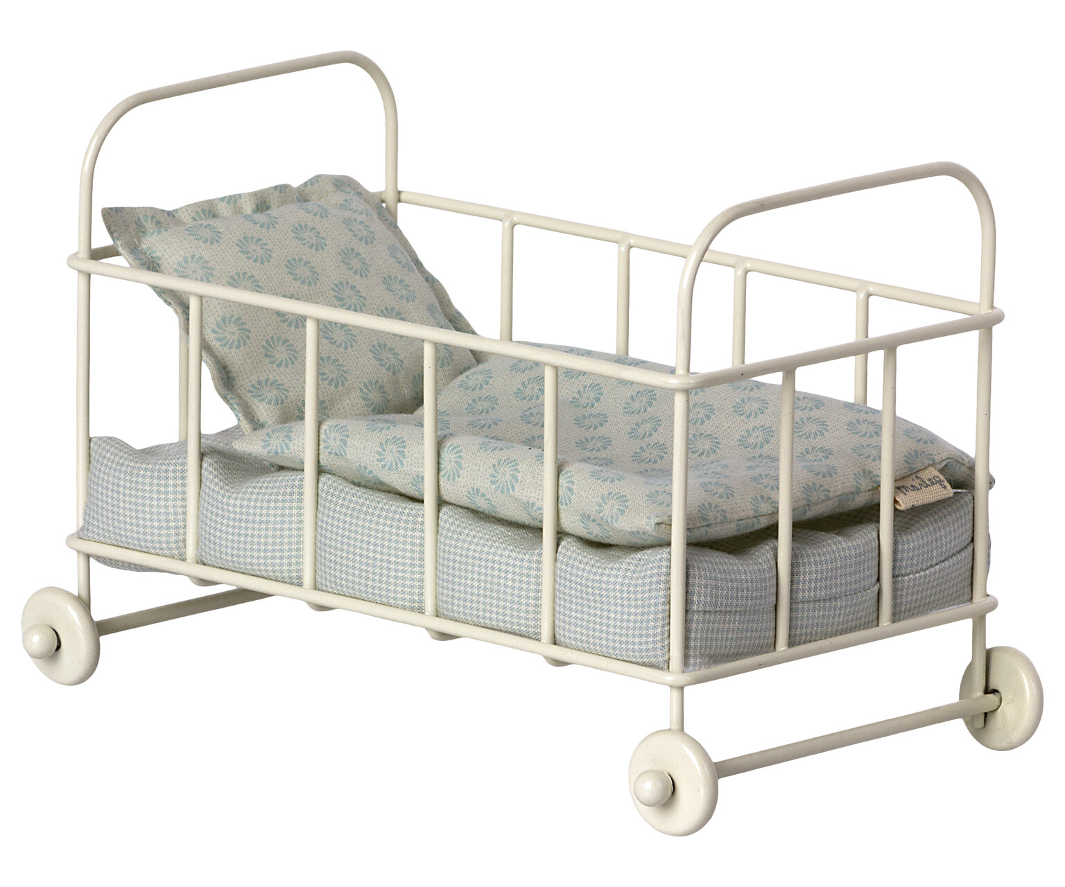 Maileg Gitterbett Babybett Cot bed Puppenbett micro blau