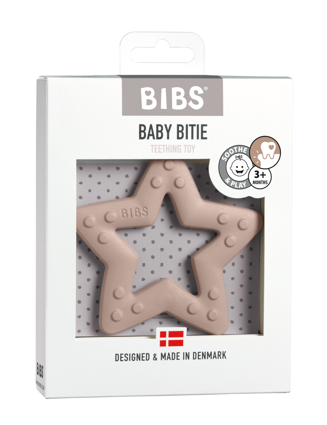 BIBS Baby Beißring - Baby Star rose