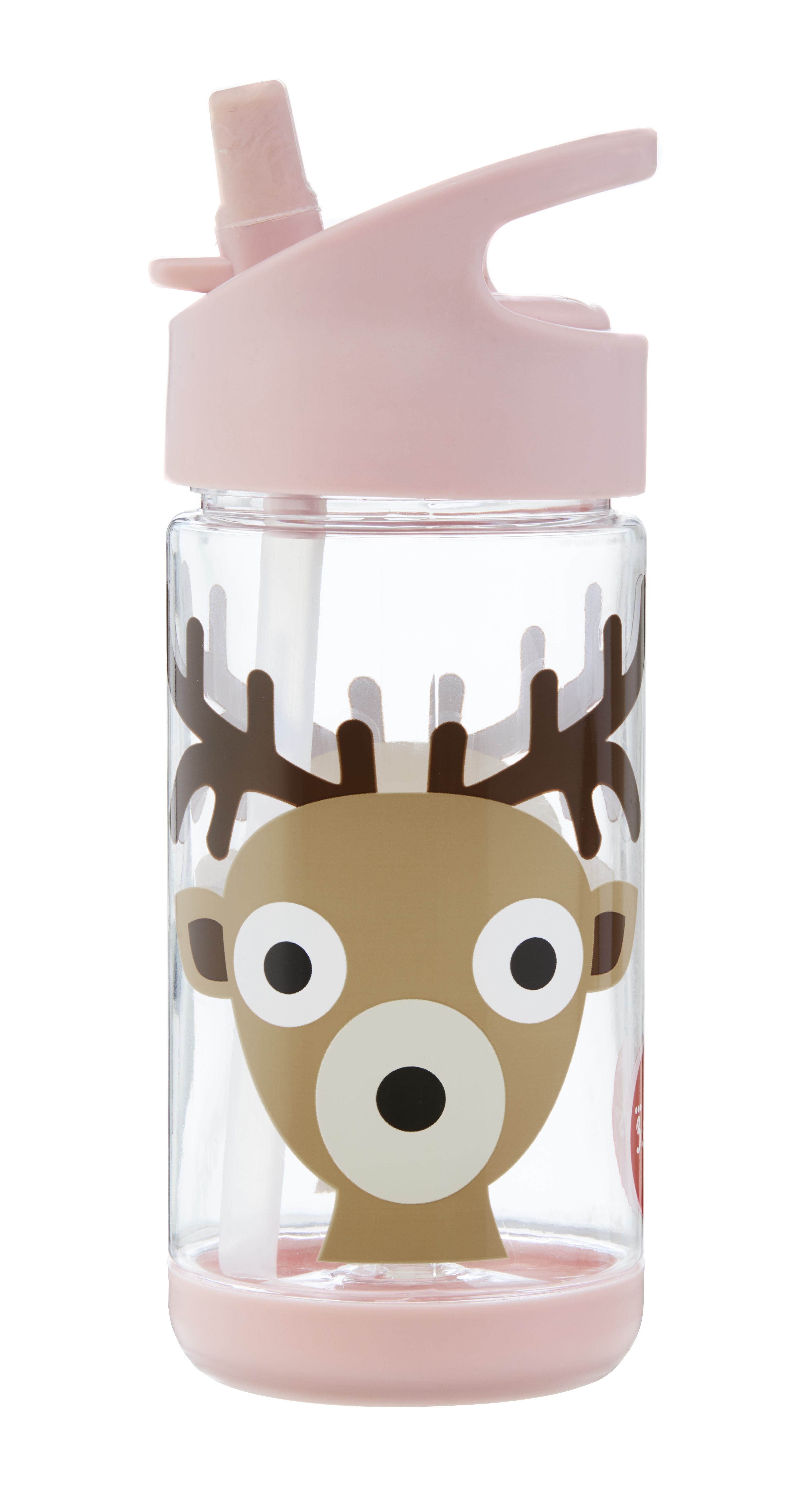 3 Sprouts Trinkflasche Kindertrinkflasche aus Tritan Rentier