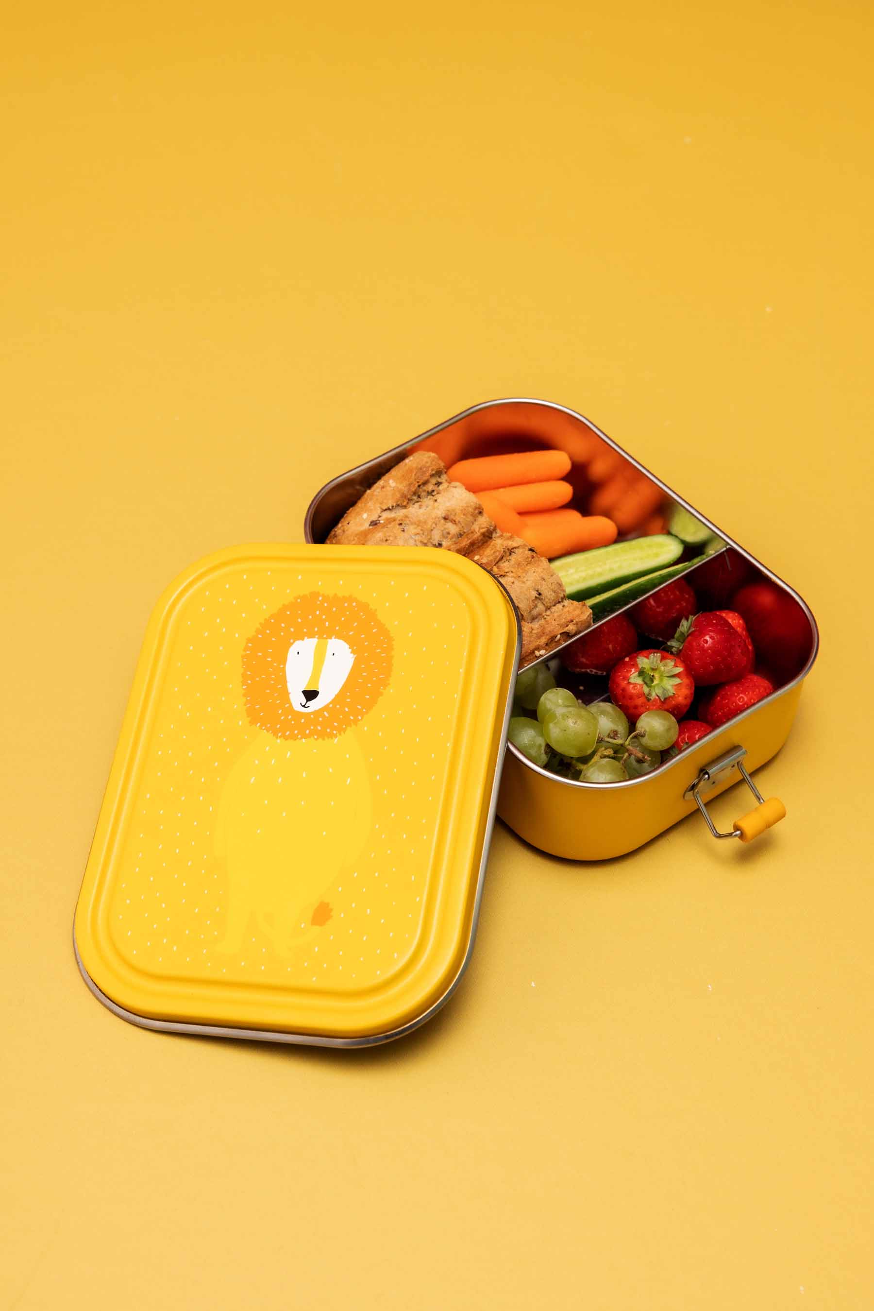 Trixie Brotdose Lunchbox aus Edelstahl Mr Lion Löwe Gelb Large Trixie Brotdose Lunchbox aus Edelstahl Mr Lion Löwe Gelb Large