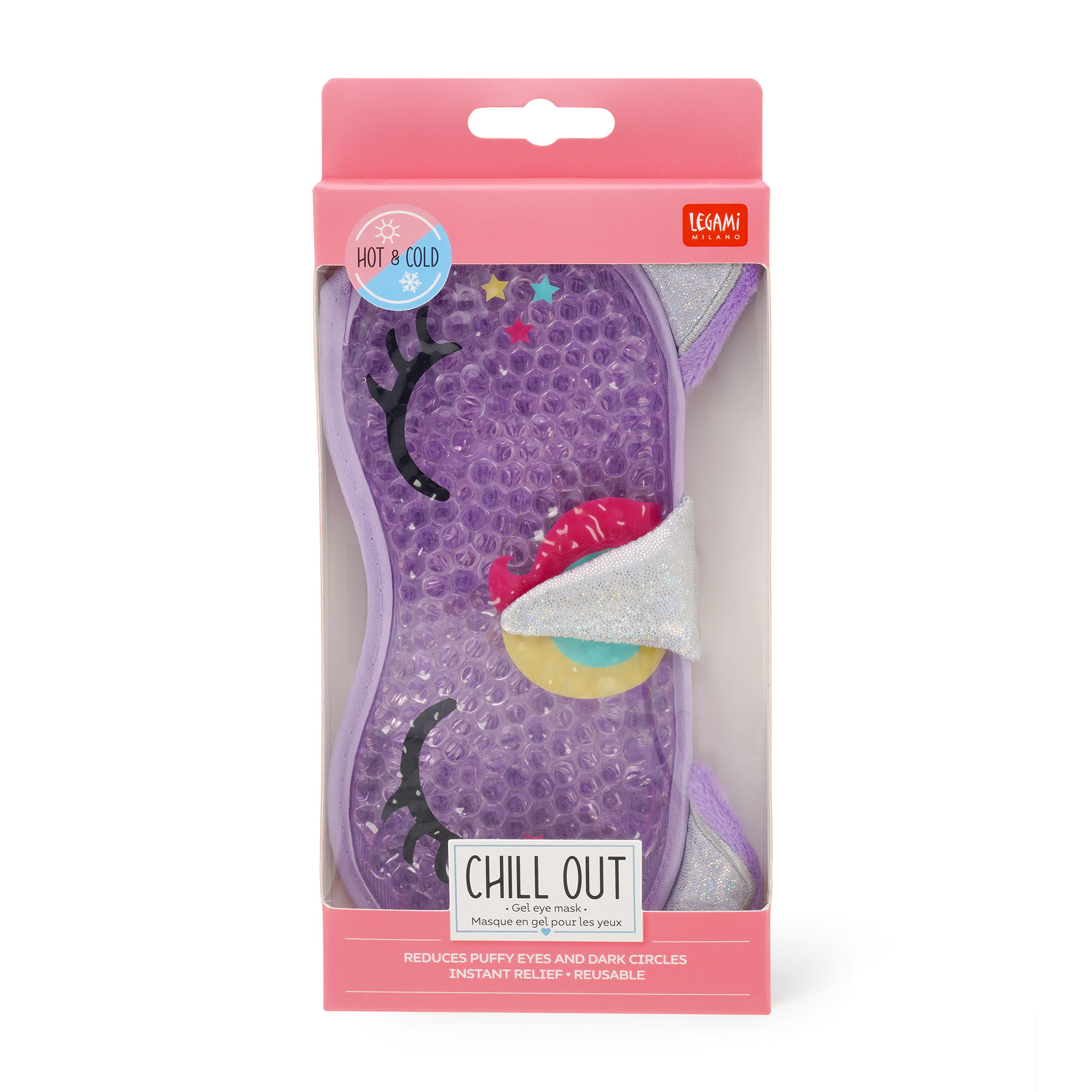 Legami Gelmaske für die Augen Chill out Unicorn Einhorn