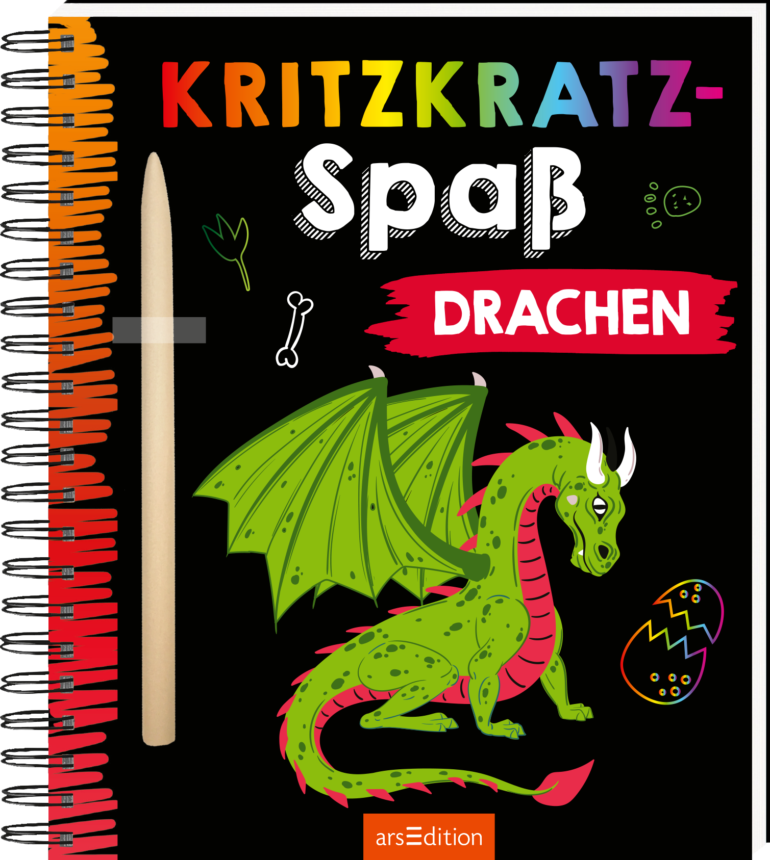Kritzkratz-Spaß Kratzbilder Drachen