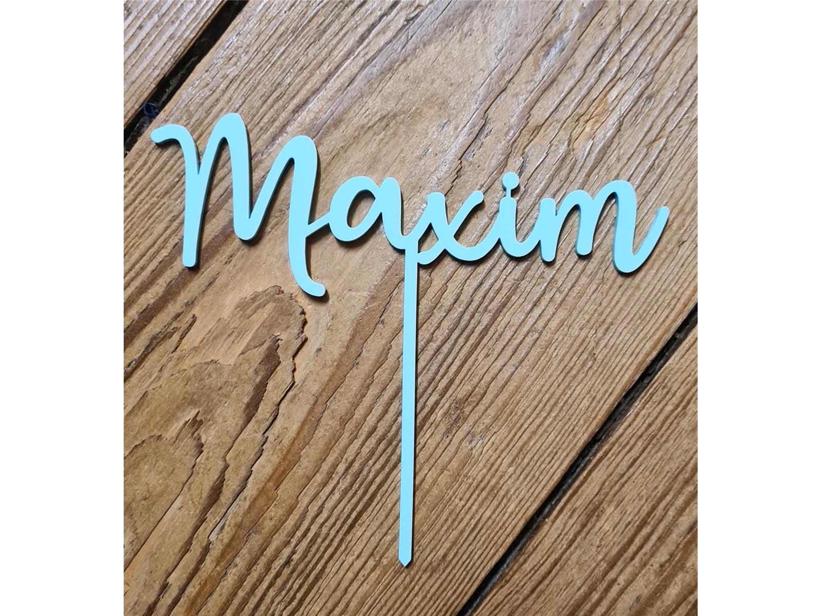 Personalisierter Cake Topper aus Acryl mit Wunschname