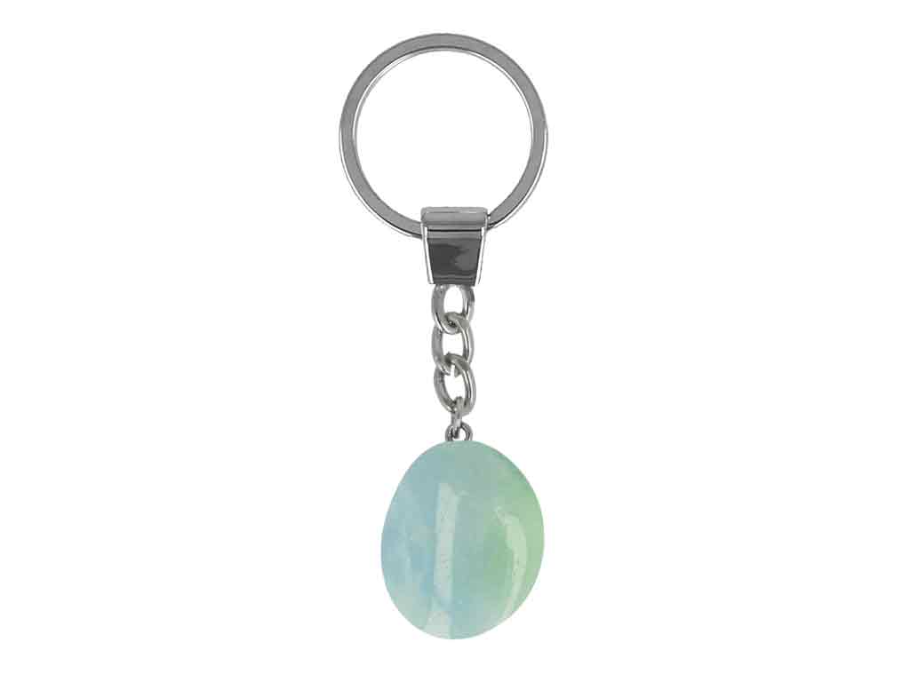 Edelstein Schlüsselanhänger Aquamarin Harmonie & Stärke