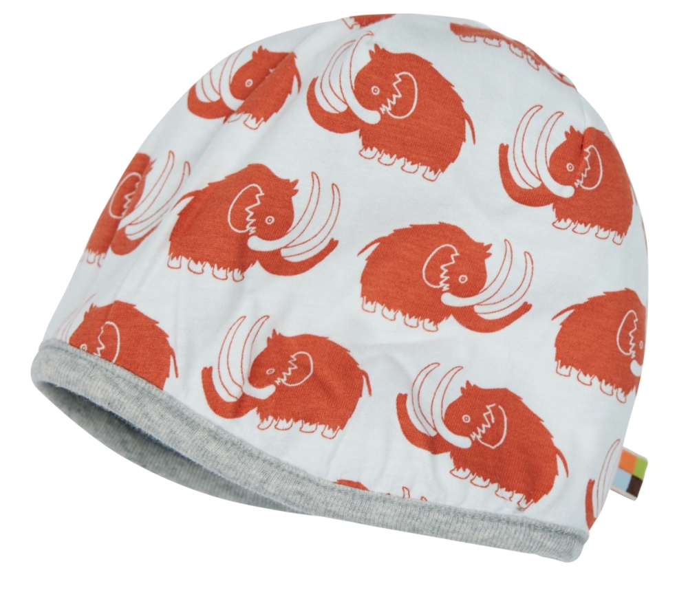 Loud + Proud Wendemütze Kindermütze Wollfleece ultramarin Mammut 110/116