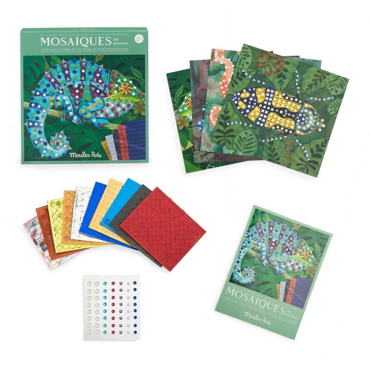 Moulin Roty Mosaik Set Bastelset Tiere