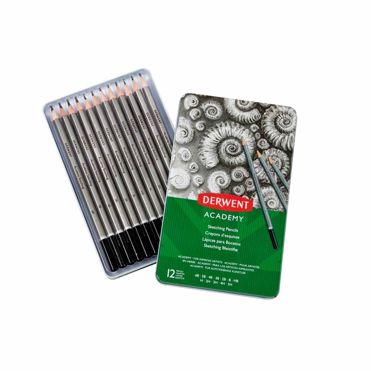 Derwent Academy Sketching Skizzenbleistifte 12er Set