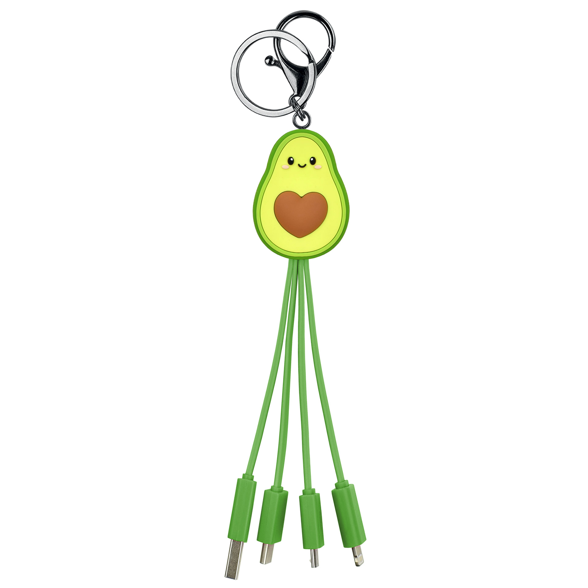 Legami 6-in-1-Ladekabel als Schlüsselanhänger Link Up Avocado