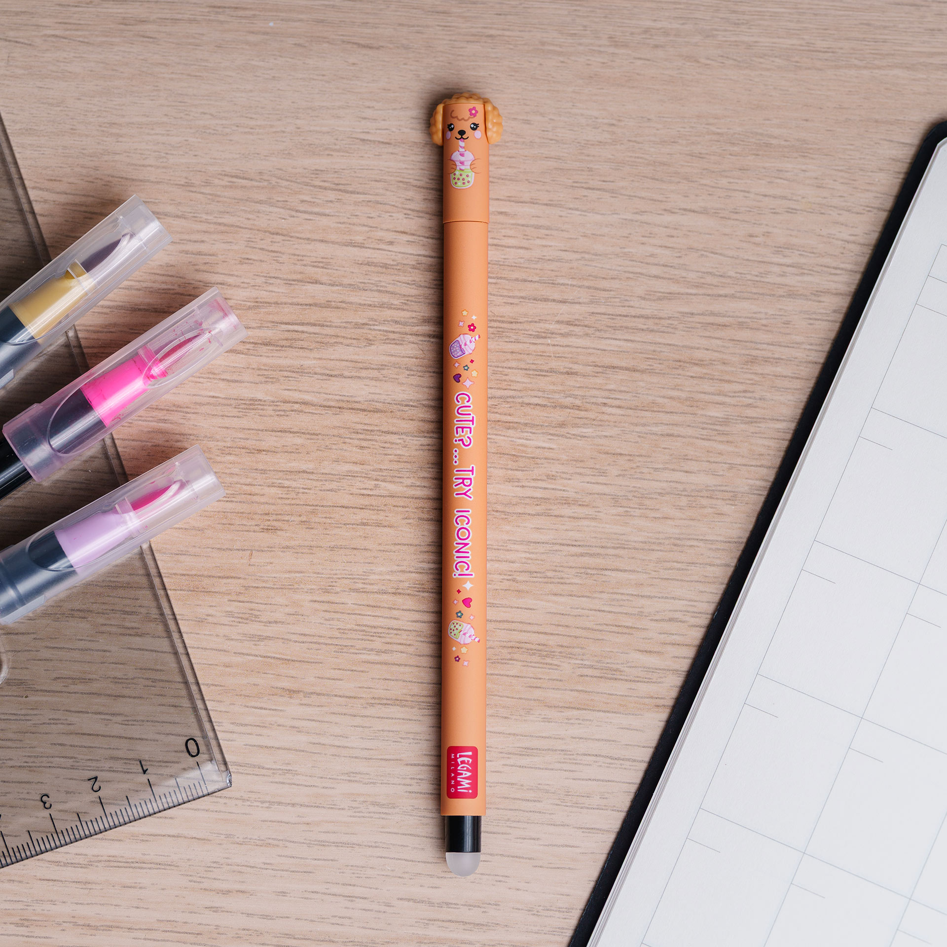 Legami 3er Set Löschbare Gelstifte Gel Pens Fur-ever Friends