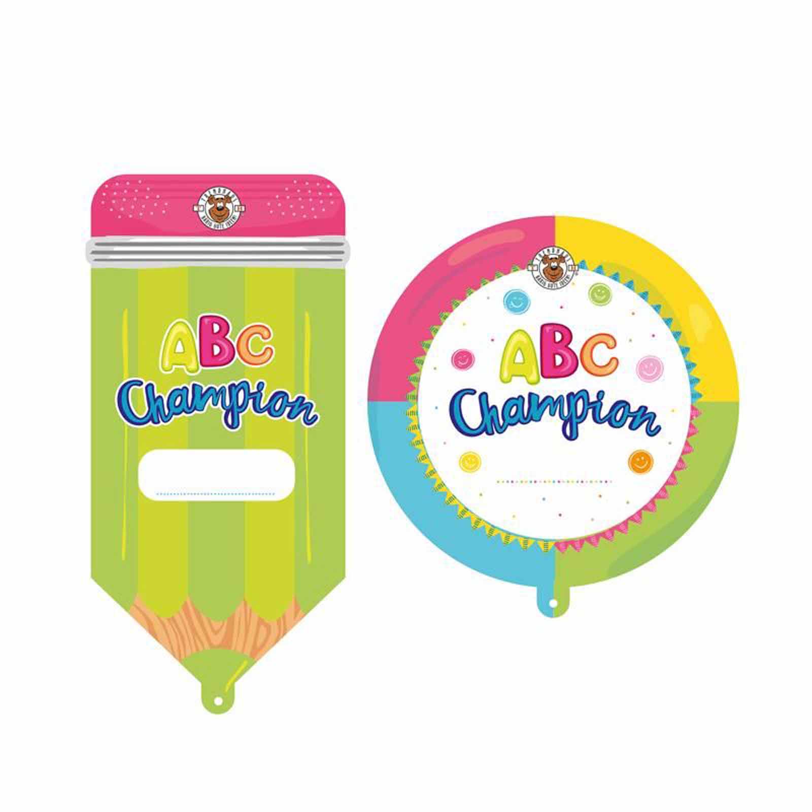 Trendhaus ABC Champions Folienballon Schulanfang sortiert