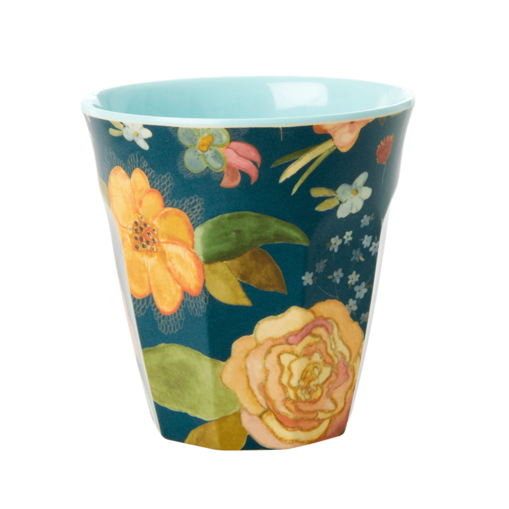 Elfenstall Rice Becher mit Wunsch-Namen personalisiert Medium Selma Flower Blume