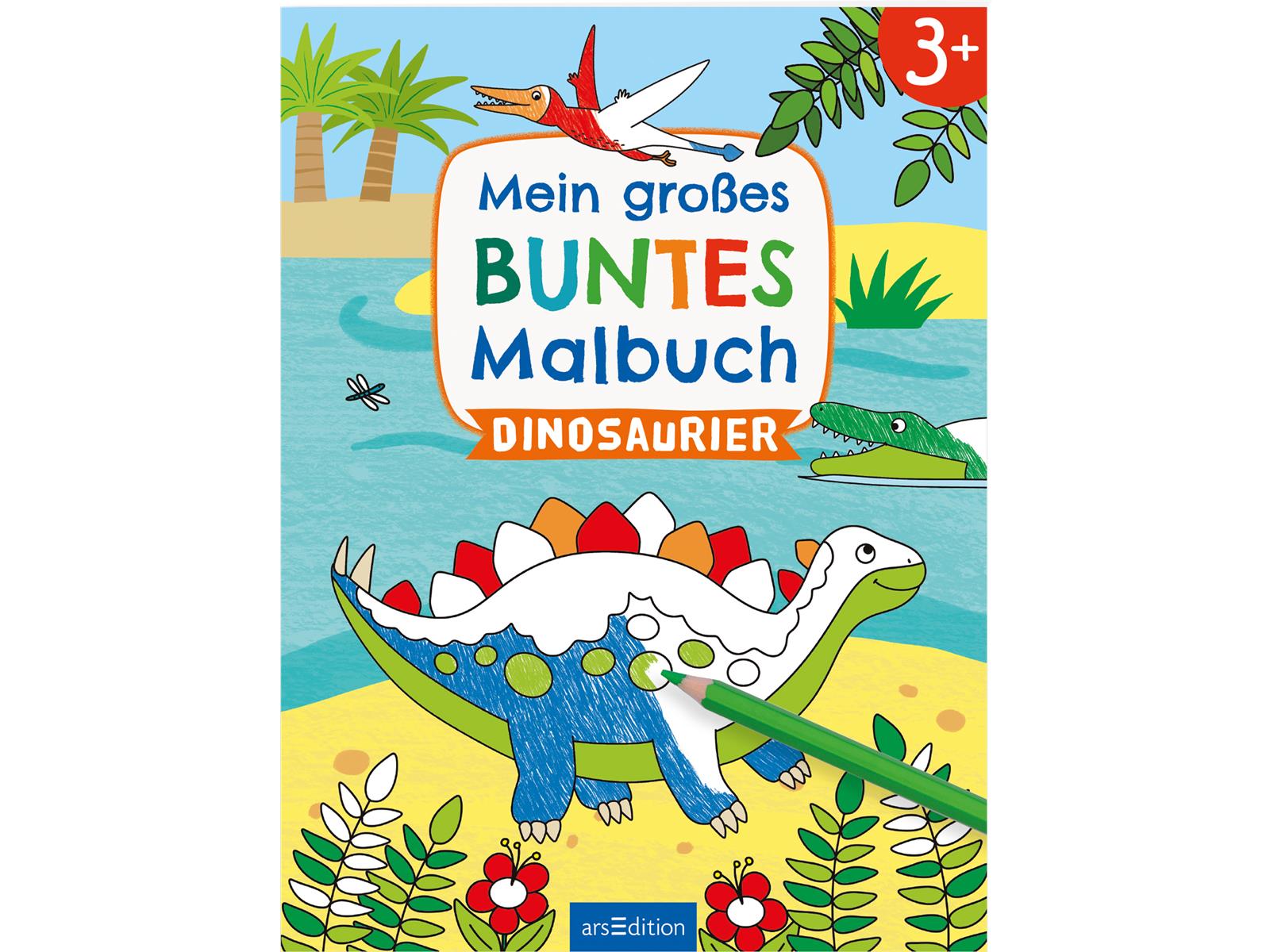 Mein großes buntes Malbuch – Dinosaurier ab 3 Jahre