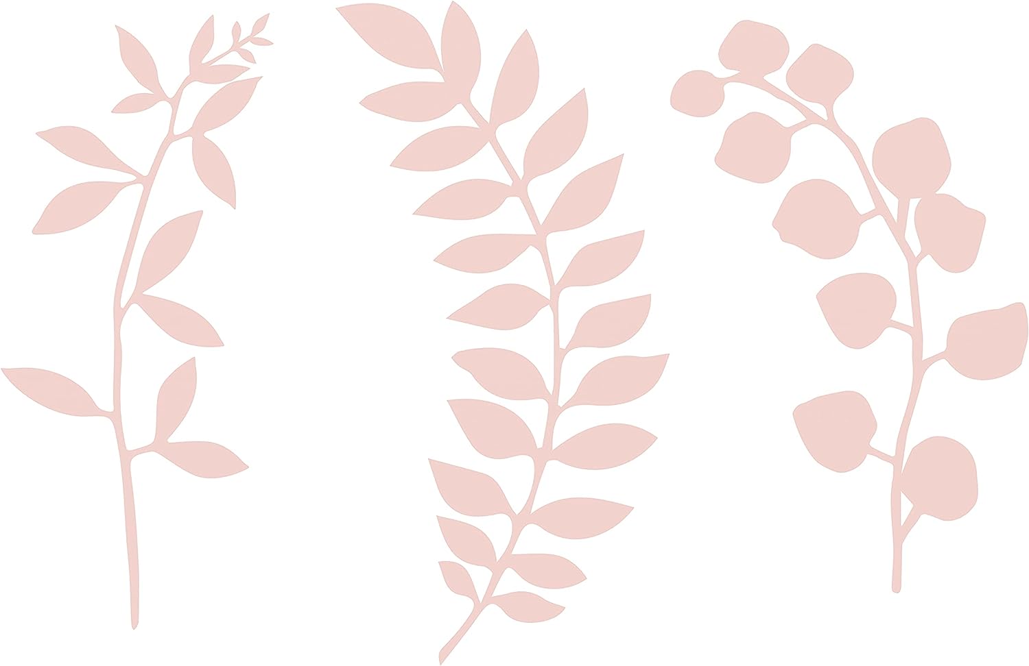 PartyDeco Hochzeitsdeko Tischdekoration Papierzweige Rosa